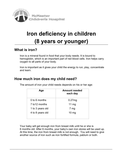115058944-iron-deficiency-in-children-hamilton-health-sciences