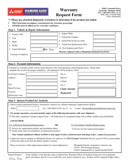 1150925-claim_form-warranty-request-form-various-fillable-forms