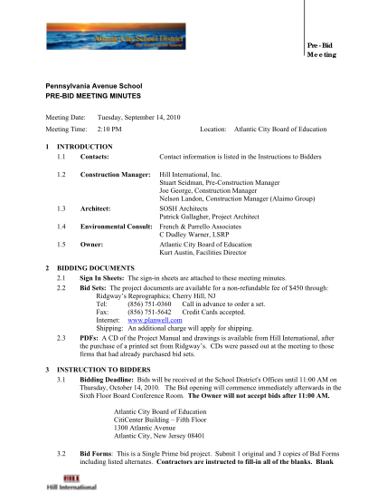 115156458-pre-bid-conference-agenda-project-management-forms