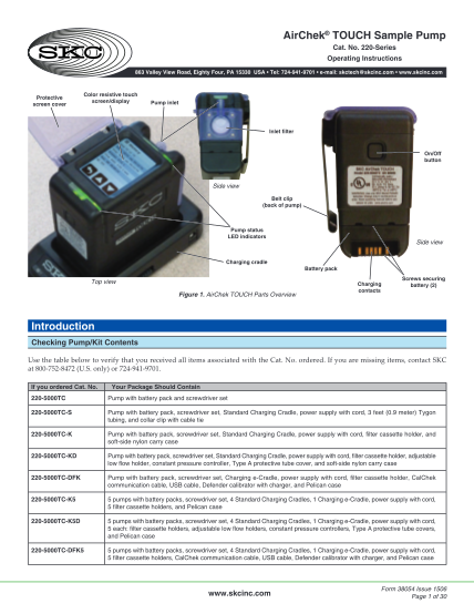 115304400-airchek-touch-sample-pump-cat-no-220-series-operating-instructions-form-38054-pdf-document-airchek-touch-sample-pump-cat-no-220-series-operating-instructions-form-38054-pdf-document