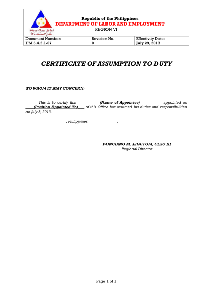 115872605-fillable-sample-certificate-of-assumption-to-duty-form