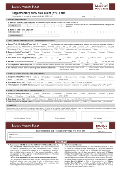 115874629-supplementary-know-your-client-kyc-form-taurus-mutual-fund
