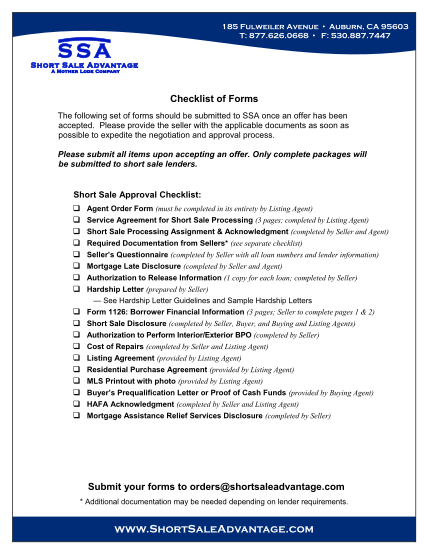 1161193-completeformspa-ckage-checklist-of-forms--short-sale-advantage-various-fillable-forms