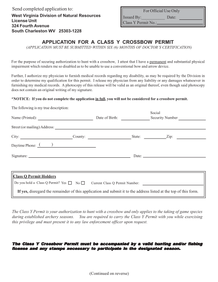 1175066-fillable-crossbow-permit-forms-for-wv-wvdnr