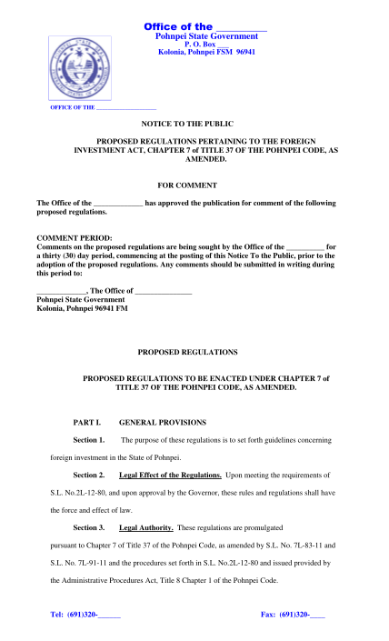 119025342-fsm-pohnpei-notice-foreign-investment-regs-1sep12docx-mra