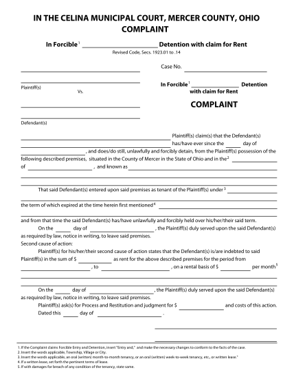 120442913-complaint-in-forcible-detention-with-claim-for-rent-celina-celinamunicipalcourt