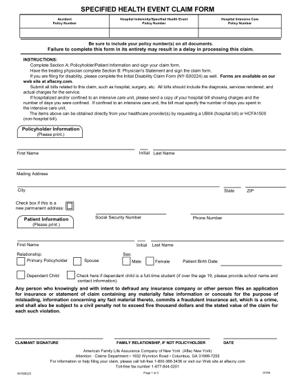 12107333-nys002239pdf-aflac-claim-forms-intensive-care