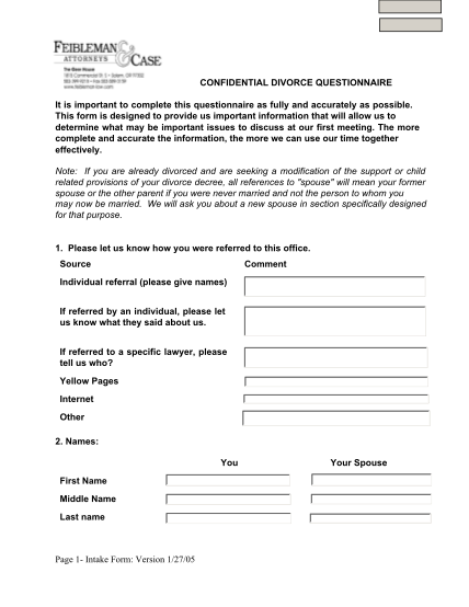 1211246-intake_form-page-1-intake-form--version-12705-confidential-divorce--various-fillable-forms