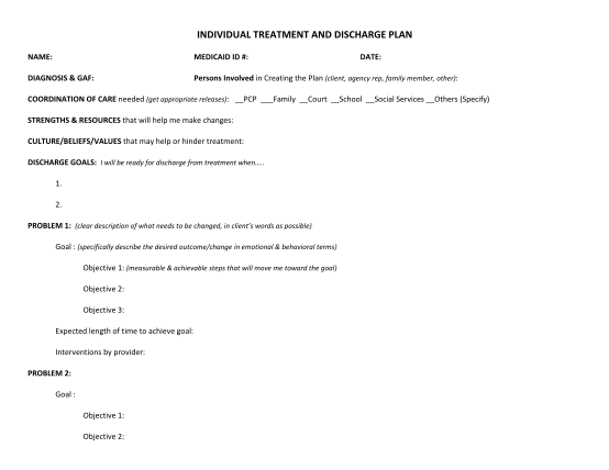 121395546-treatment-and-discharge-plan-example-pdf-colorado-health