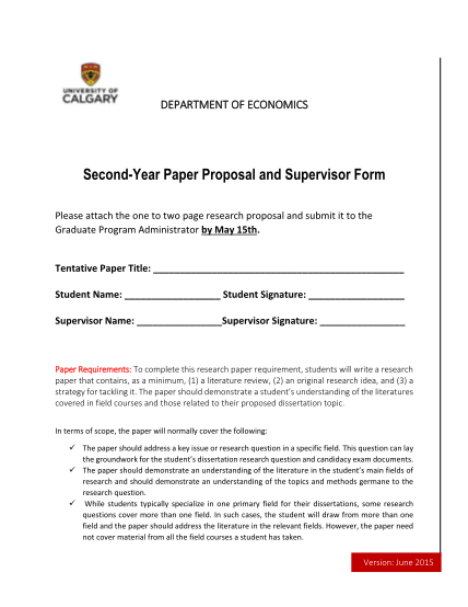 121555716-second-year-paper-proposal-and-supervisor-bformb-department-of-bb-econ-ucalgary