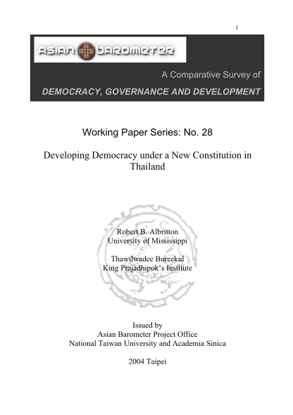 121961847-1-a-comparative-survey-of-democracy-governance-and-development-working-paper-series-no-asianbarometer