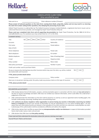 121980684-cancellation-claim-form-hollard-travel-insurance