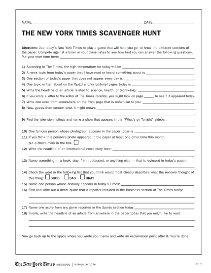 122603133-the-new-york-times-scavenger-hunt-answers