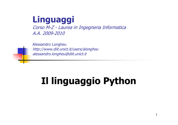 122676638-il-linguaggio-python-ingegneria-informatica-e-delle-diit-unict