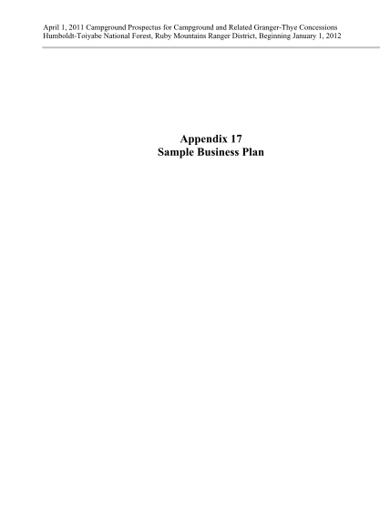 1239136-appendix-17-sample-business-plan-campground-prospectus-ruby-mountains-ranger-district-fs-usda
