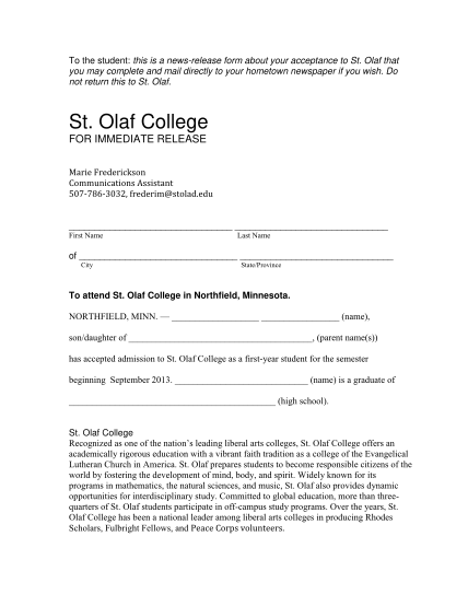 12541707-submit-press-release-template-to-local-newspaper-st-olaf-college-stolaf