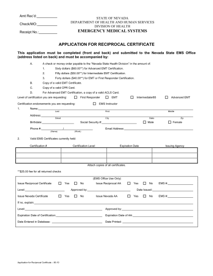 127601-emsreciprocal-application-for-reciprocal-certificate--nevada-state-health-division--state-nevada-health-nv