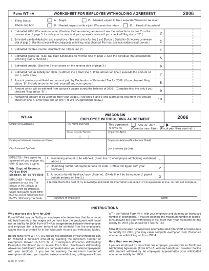 12790351-2006-form-wt-4a-worksheet-for-employee-withholding-agreement-uwec
