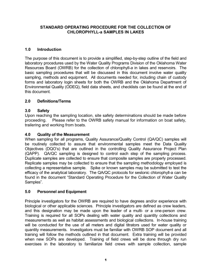 1287325-fillable-standard-operating-procedure-for-chain-of-custody-of-samples-form-epa