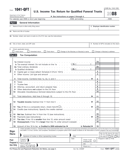 12887523-f1041qft-2008-2008-form-1041-qft---irs-various-fillable-forms-irs
