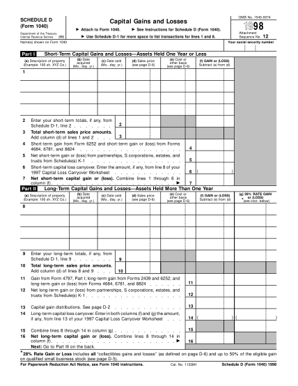12887730-f1040sd-1998-1998-form-1040-schedule-d---irs-various-fillable-forms-irs
