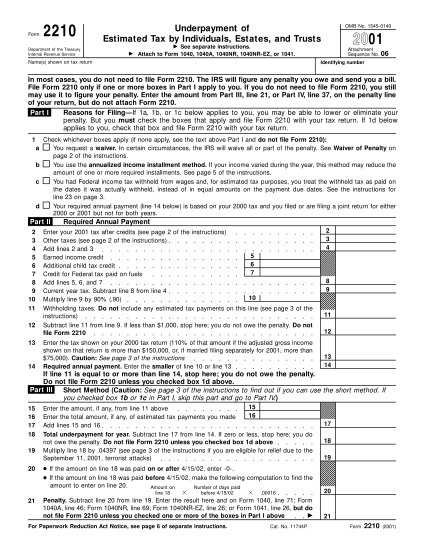 12888348-f2210-2001-form-2210---irs-various-fillable-forms-irs