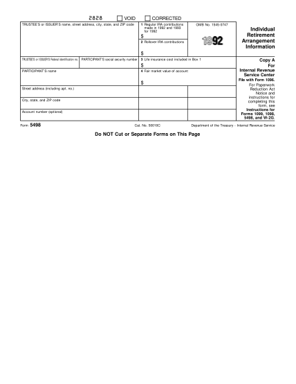 12890065-f5498-1992-form-5498---irs-various-fillable-forms-irs