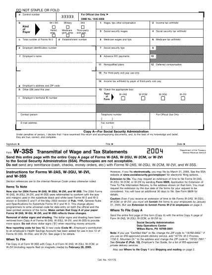 12891767-fw3ss-2004-2004-form-w-3ss---irs-various-fillable-forms-irs