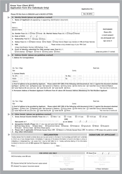 17 kyc form for bank - Free to Edit, Download & Print | CocoDoc