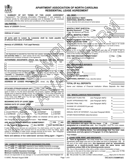 129073945-fillable-how-to-fill-north-carolina-residential-lease-agreement-out-form-ncbar