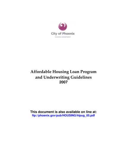 129080781-affordable-housing-loan-program-and-underwriting-guidelines-phoenix