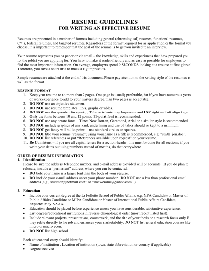 129091861-resume-guidelines-lafollette-wisc