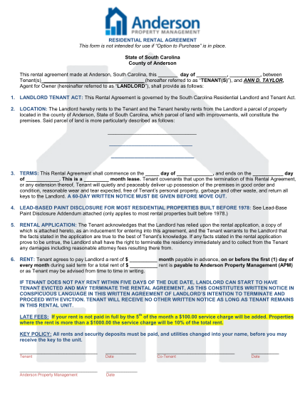 129101207-fillable-fillable-residential-management-agreement-south-carolina-form