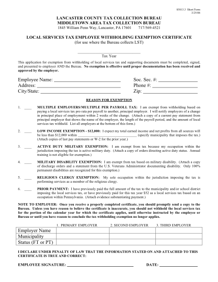 129102326-fillable-lancaster-county-tax-collection-withholding-exemption-certificate-form-lctcb