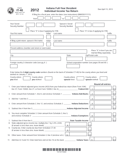 27 2012 Forms It-40 - Free to Edit, Download & Print | CocoDoc