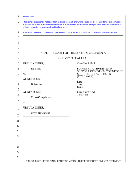 129120314-fillable-motion-to-enforce-settlement-agreement-pennsylvania-form