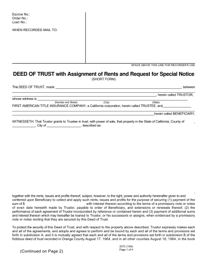 129127490-fillable-deed-of-trust-with-assignment-of-rents-and-request-for-special-notice-pdf-form