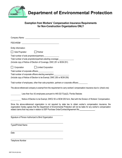 129134338-fillable-sole-proprietor-waiver-of-workers-compensation-fillable-form-dep-state-fl