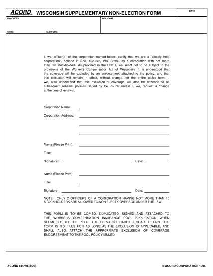 12 acord form 28 - Free to Edit, Download & Print | CocoDoc