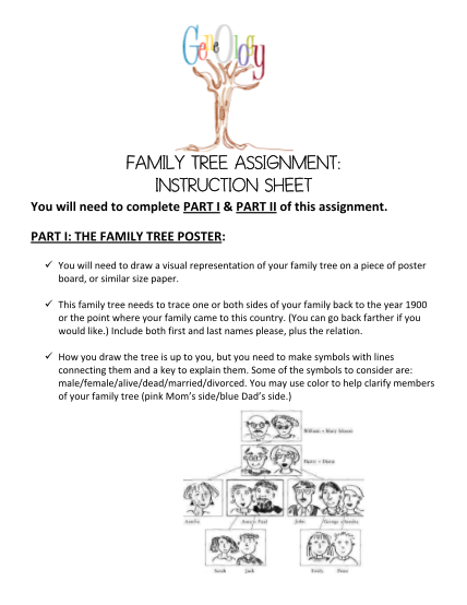 129159289-fillable-family-tree-assignment-instruction-sheet-form