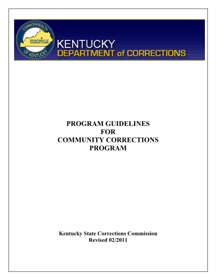 129165901-ccg-program-guidelinesdoc-kentucky-department-of-corrections-ky