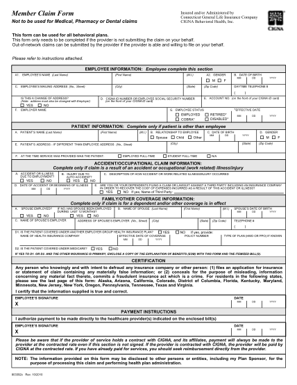 12931197-cbh_member_clai-m_form-out-of-network-reimbursement-medical-claim-form-benefits-various-fillable-forms