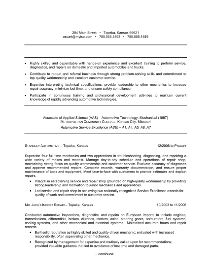 129315096-fillable-mechanic-resume-template-form
