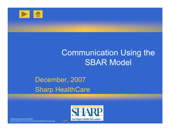 129315241-fillable-communication-using-the-sbar-model-december-2007-form