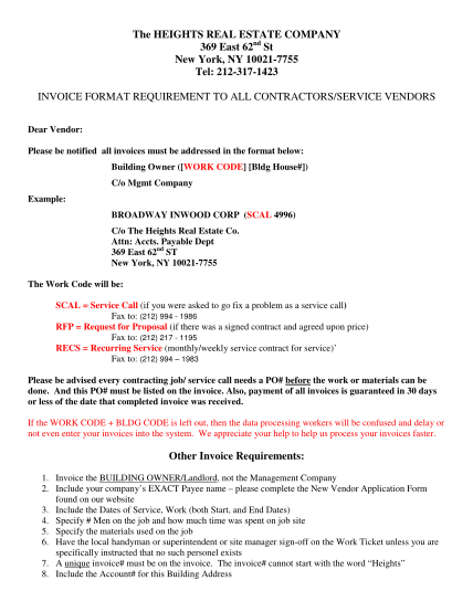 129337484-invoice-format-requirement-memo-heights-real-estate-company