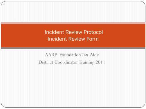 12934767-incident-review-protocol-incident-review-form-aarp-aarp