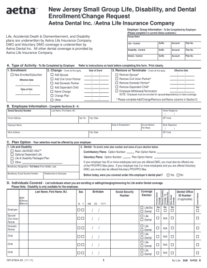 12935590-fillable-aetna-new-jersey-small-group-enrollment-change-request-form