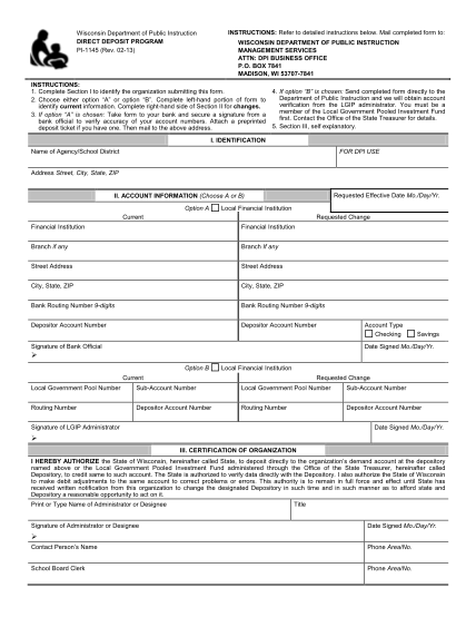 129385181-pi-1145-state-instant-deposit-program-correction-form-wisconsin-dpi-wi