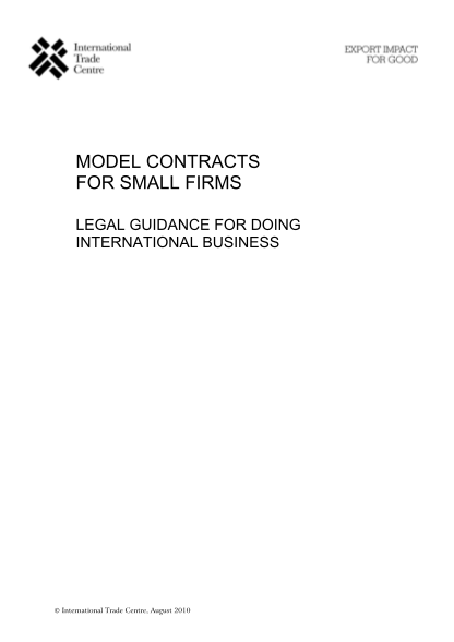 129408122-international-alliance-model-contract-itc-intracen