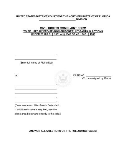 23-sample-civil-complaint-federal-court-free-to-edit-download